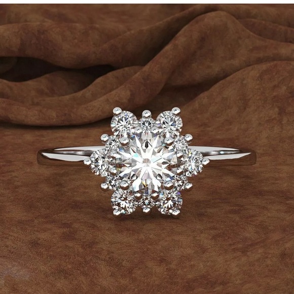 Jewelry - Pretty  925 Silver Wedding Rings White Sapphire